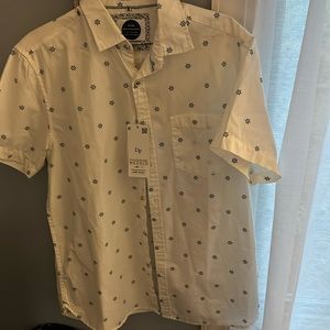 Denim and flower brand short sleeve shirt new with tag